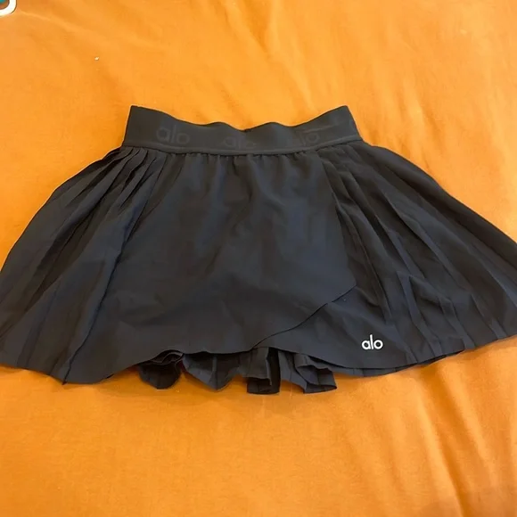 Alo Black Tennis Skirt - Size XS