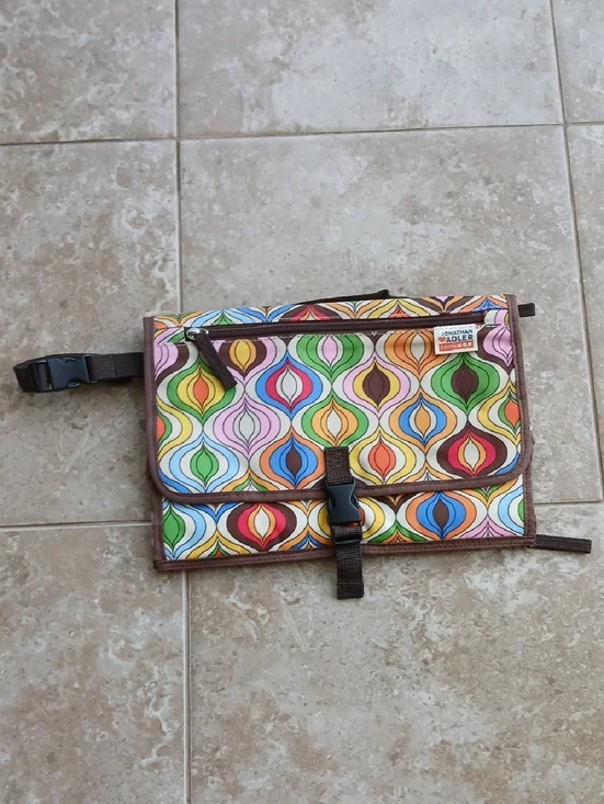Jonathan Adler Skip Hop Multicolor Geometric Diaper Changing Bag