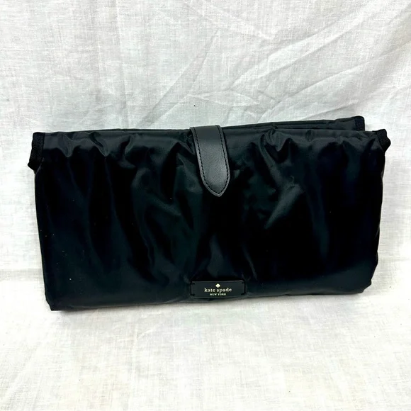 Kate Spade Black Nylon Changing Pad