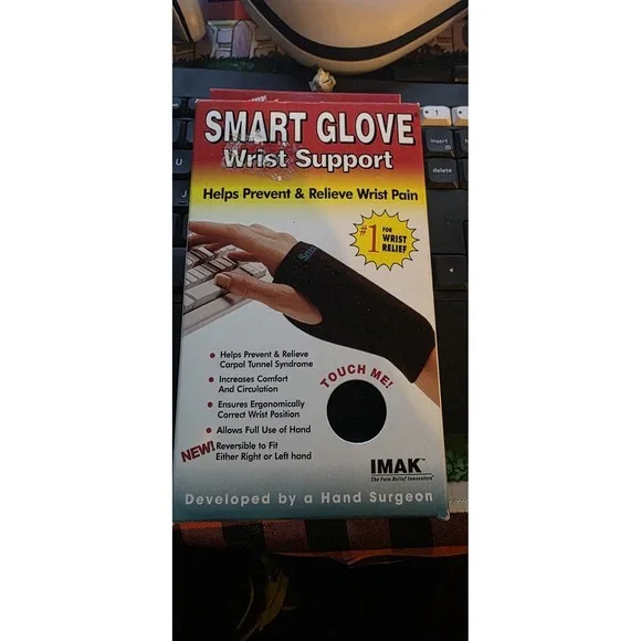 NEW IMAK - Smart Glove Wrist Support sz Small wrist pain carpal tunnel syndrome