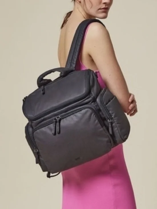 CARAA — Baby Backpack/Bag Medium in Cotton Black