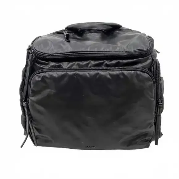 Caraa Black Nylon Backpack Baby Bag | OS Regular</title