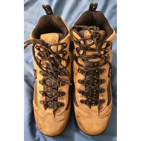Columbia Copper River Hiking Boots‎ Sz 9 Brn Leather OmniTech Waterproof