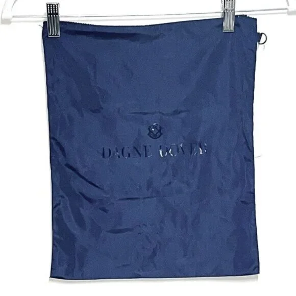 New Unused Dagne Dover Zip Nylon Navy Bag For Acessories Laundry