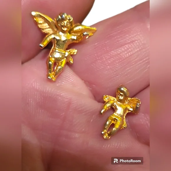 Two Vintage Angel Pins