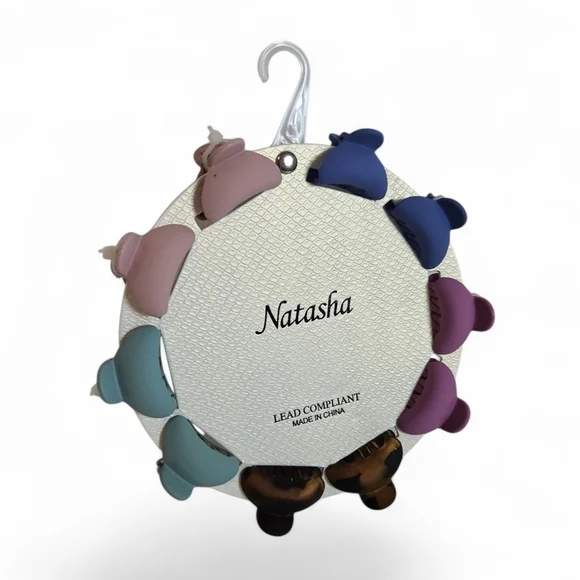 Natasha Hair Claw Clips Set Stylish Multicolored Accessories for Women