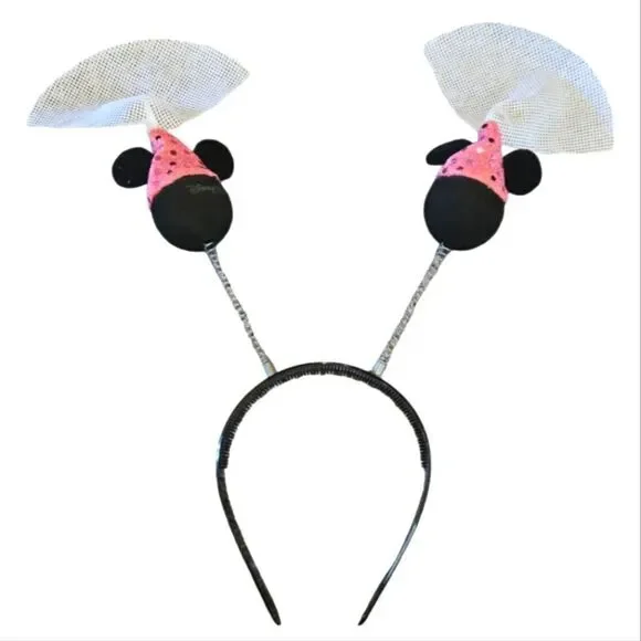 EC DISNEY PARKS VINTAGE MINNIE BOBBLE HEADBAND OSFM
