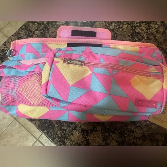 Stroller caddy - Colorful Geometric !