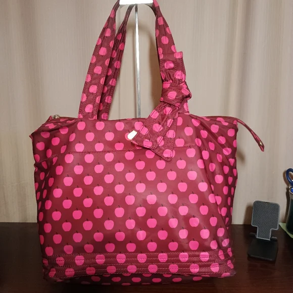 Kate Spade Flatiron Sophia Grace Diaper bag in Red Apple