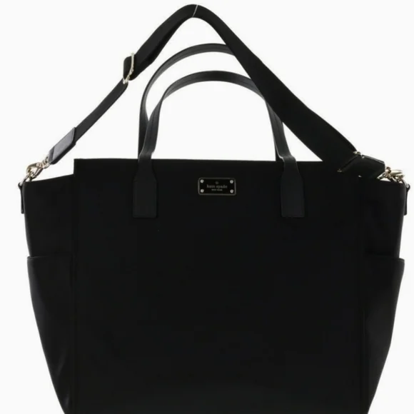 Kate Spade New York Black Wilson Road Kaylie Baby Bag Diaper Bag