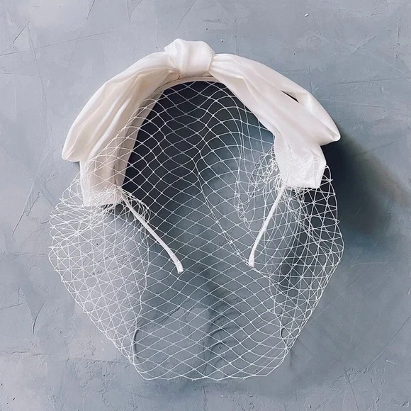 Kristin Ess Hair Bright White The Veil Headband