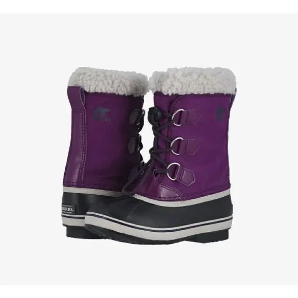 Sorel Women’s 6 Purple Insulated Yoot Pack Nylon Winter Water Resistant Boots