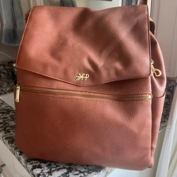 Freshly Picked Cognac Classic Diaper Bag