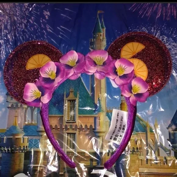 Disney Disney Parks EPCOT Flower & Garden Violet lemonade Purple Glitter EARS