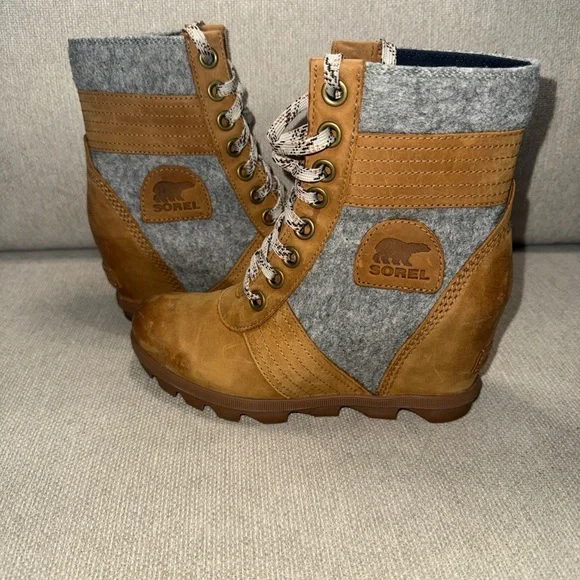 Sorel women’s Lexie wedge caramel brown s. 6.5 UK4.5 Style: 187717124