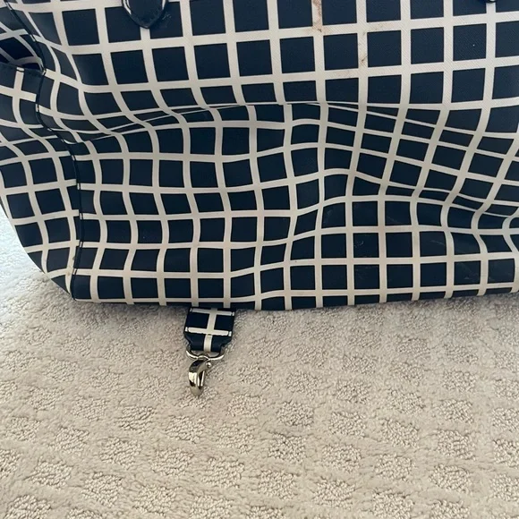 Kate spade Black and White Checkered Tote Bag diaper bag