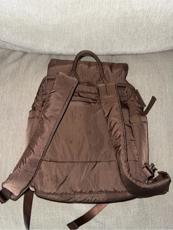 Brown calpak mini diaper backpack
