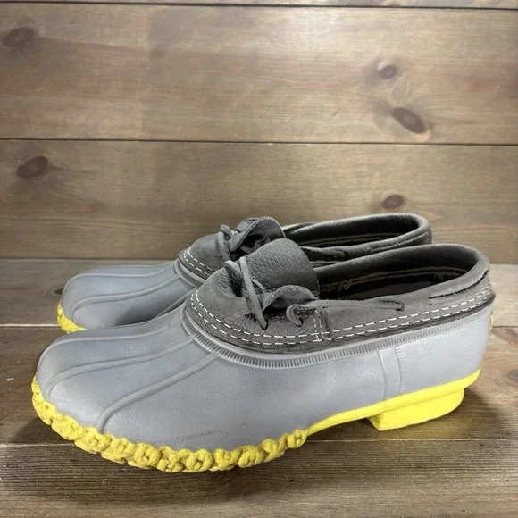 Ll bean moc boots womens size 9 shoes gray waterproof snow shoes