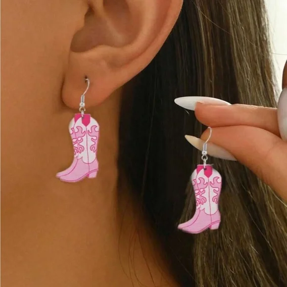 New Boot Goofin Cowgirl Boot Drop Earrings NEW 🏷️