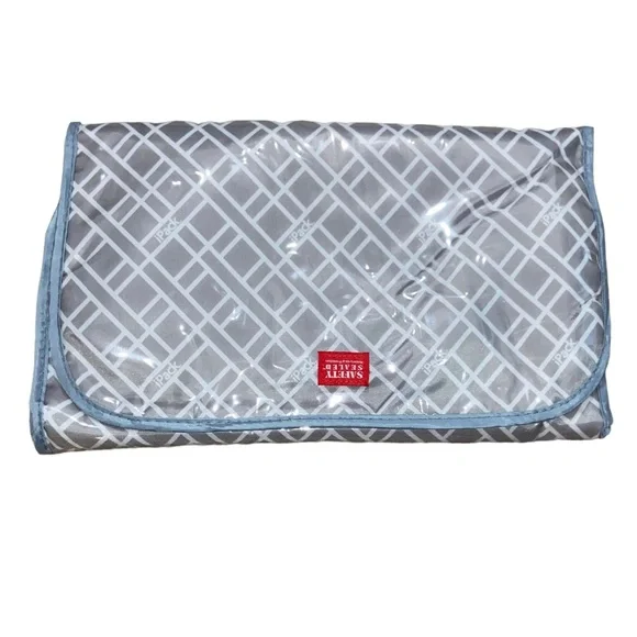 Gray laminated Baby Girl’s Size diaper changing pad