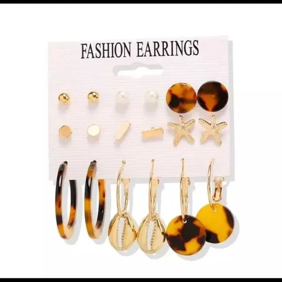 ‎💙💙BOHO EARRINGS 9 pair
