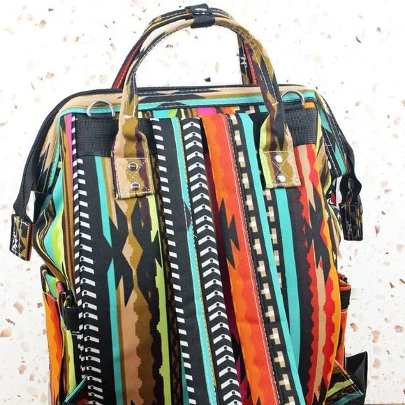 WESTERN SAN JOSE SERAPE DIAPER BAG BACKPACK