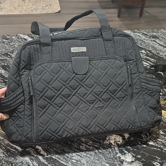 Diper Bag - Vera Bradley Black Quilted Bag