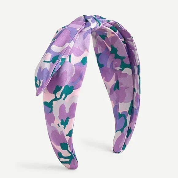 NWT J.Crew Bow headband Purple