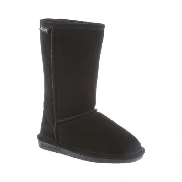 New in Box Bearpaw Womens Emma Suede Winter Casual Boots Black 9 Medium