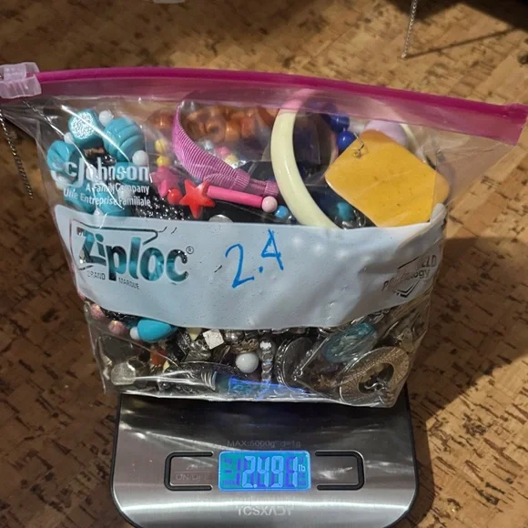 Clear and Pink Storage Bag