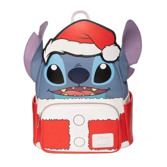 Loungefly Lilo & Stitch Holiday Santa Stitch Mini Backpack - EE Exclusive