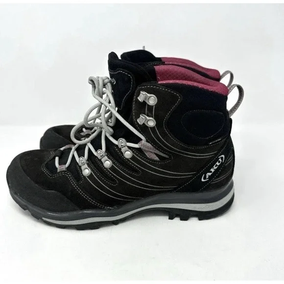 AKU Womens Alterra GTX Waterproof Hiking Boots Women's Size 9M Black Pink