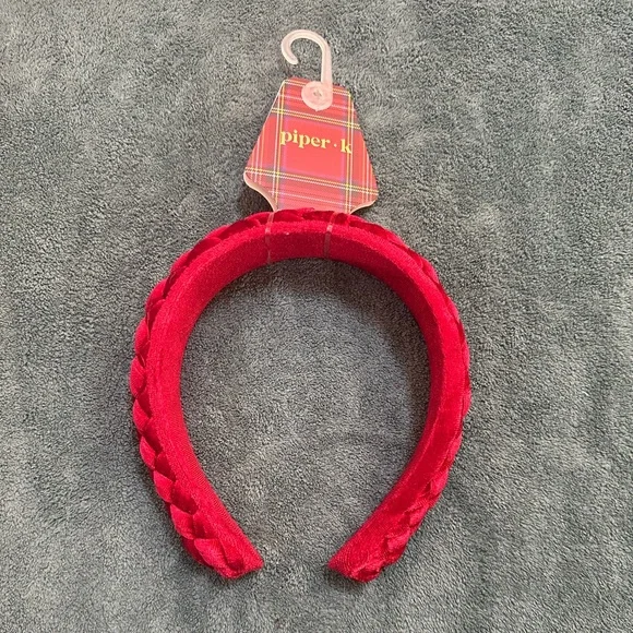 Piper K Velvet Braided Headband