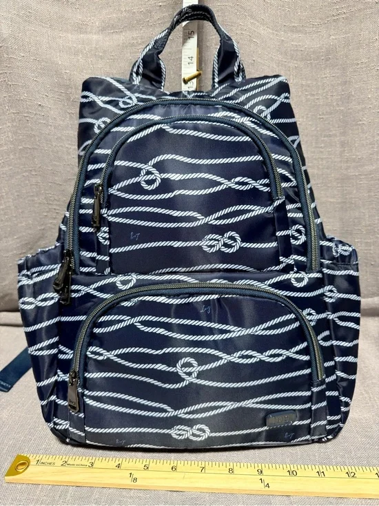 lug Navy & White Rope-Print Backpack