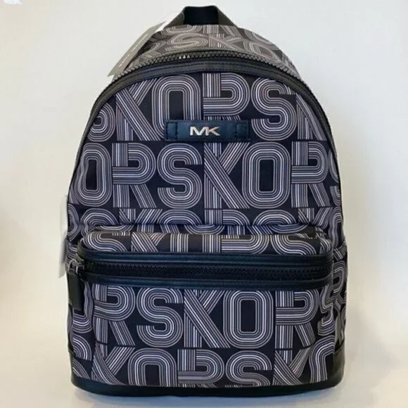 MICHAEL KORS Mens Kent Graphic Logo Backpack Bag in Black