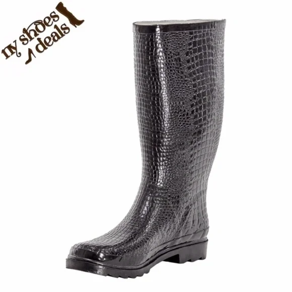 Women's Rubber Rain Boots, 14