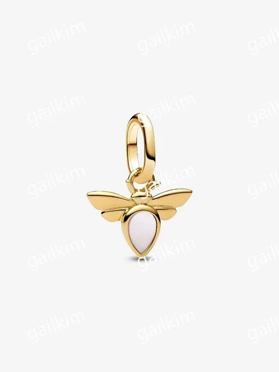 Pandora White Bee Mini Dangle Charm