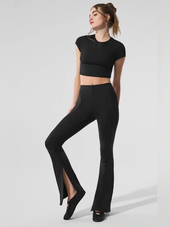 Alo Yoga High-Waist Zip It Flare Legging