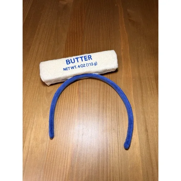 Dandee Plush Butter Headband Collector Fun Novelty Yellow Blue One Size