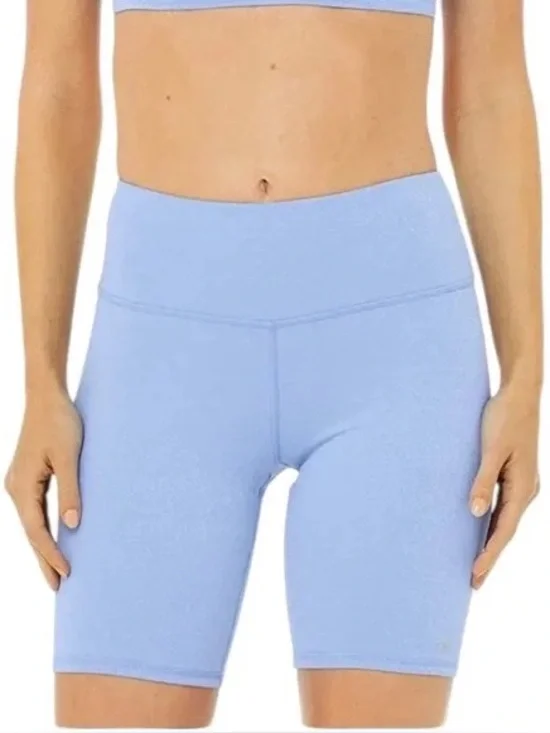 Alo Yoga Glitter High Waisted Biker Shorts 7.5