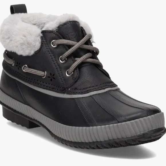 JSPORT Boots Woman's Short Waterproof Duck Faux-fur All-weather Shoes …