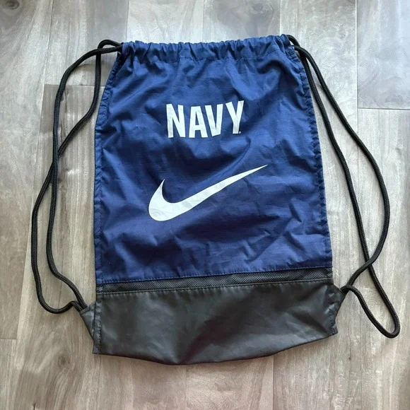 Nike Navy Drawstring Gym Bag 17