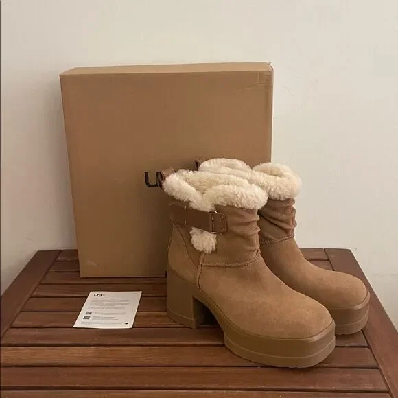UGG Moxy Pull On Boots Chestnut USA Women Size 6.5/UK 4.5/EU 37.5