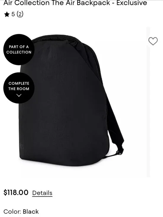 Beis Air Backpack In Black