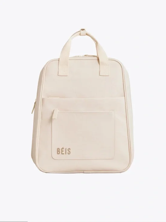 BÉIS The Expandable Backpack in Beige