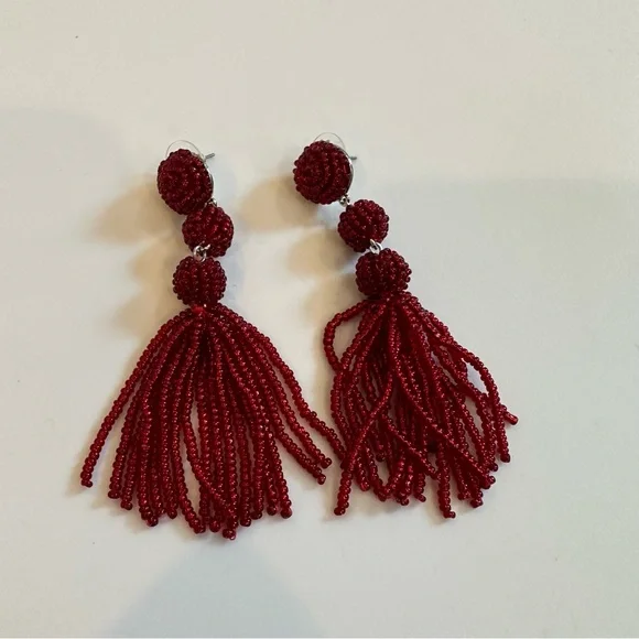 Sugarfix by Baublebar Red Beaded Drop Earrings