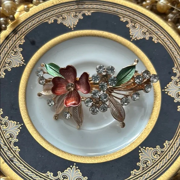 Vintage Floral Barrette