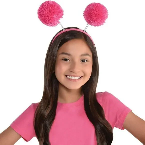 Pom Pom Headband Pink Headband