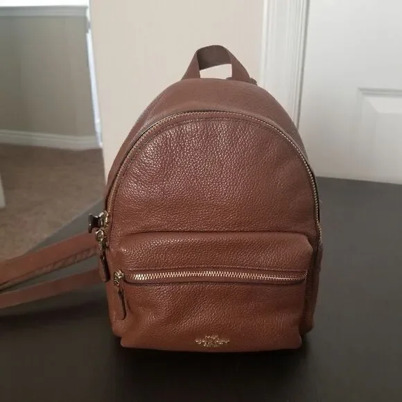 Coach Leather Mini Backpack