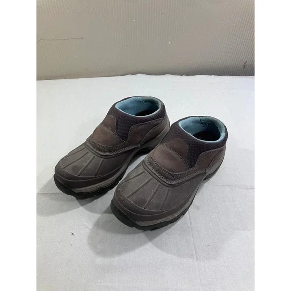 LL Bean Storm Chaser Slip On Shoes Womens 6 Brown Duck Rain Boots 290490‎